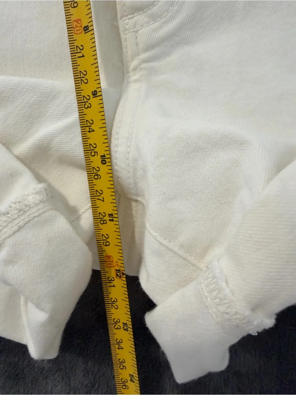 Banana Republic Women's White Denim Cutoff Shorts Size 12